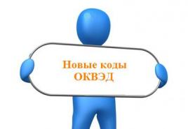 OKVED egyéni vállalkozóknak - mi ez és mire valók: hogyan válasszunk kódot Az OKVED típusai egyéni vállalkozók számára